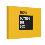 Think Outside the Box Inspirational Canvas Wall Art - Image 3