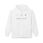 LESS IS MORE Minimal Typography Hoodie - Image 2