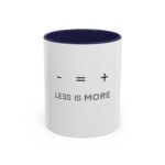 LESS IS MORE Minimal Concept Coffee Mug - Image 4