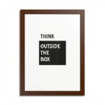 Think Outside the Box Quote Wooden Framed Poster - Image 2