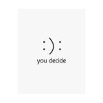 You Decide Minimal Typography Poster Wall Art - Image 2