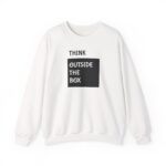 Think Outside the Box Motivational Quote Sweatshirt - Image 2