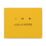 LESS IS MORE Minimal Typography Canvas Wall Art - Image 2