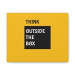 Think Outside the Box Inspirational Canvas Wall Art - Image 2